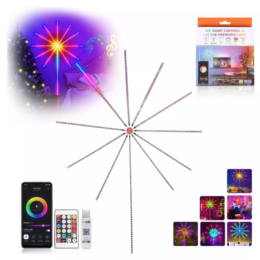 Fuegos Artificiales LED 🎆 2m