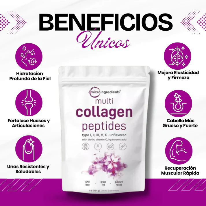 Microingredients® | Multi Colágeno Peptides Premium 🌿