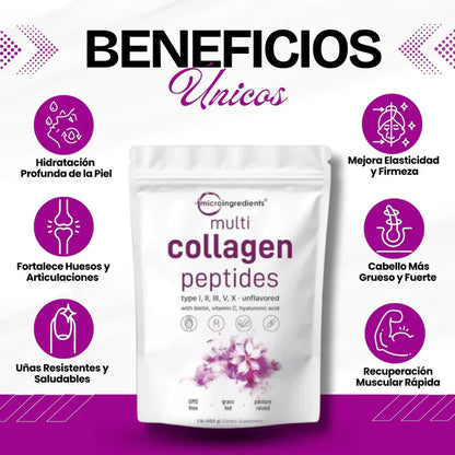 Microingredients® | Multi Colágeno Peptides Premium 🌿