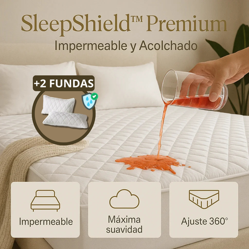 Cubrecolchón Protector + 2 Fundas de Almohada