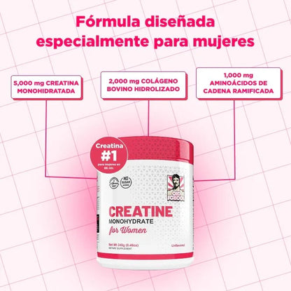 CREATINA MONOHIDRATADA PARA MUJERES +35 🌸💪